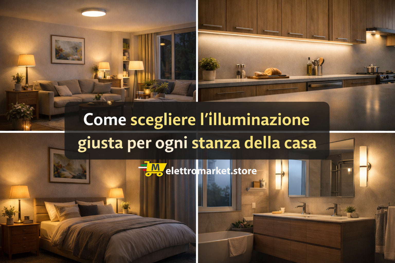 Come scegliere l’illuminazione giusta per ogni stanza della casa
