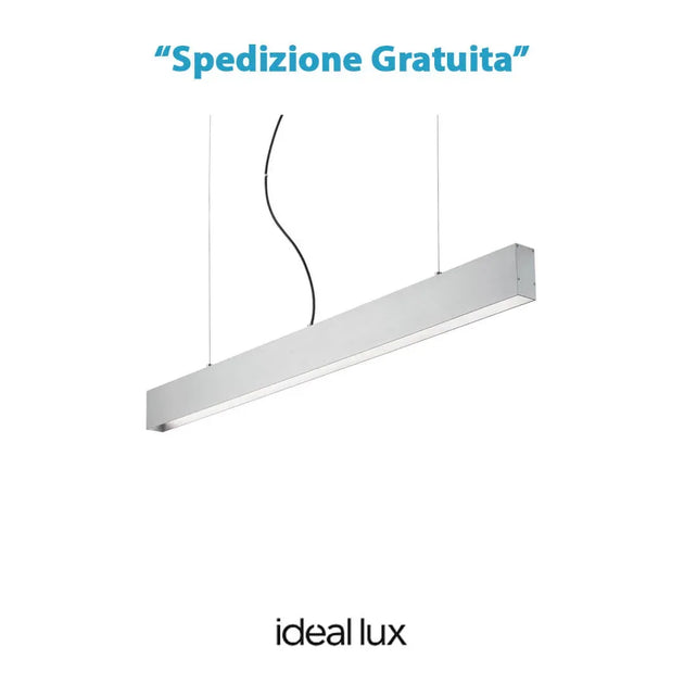 137995 Lampada a sospensione Club Sp168 finitura alluminio Ideal lux - ElettroMarket