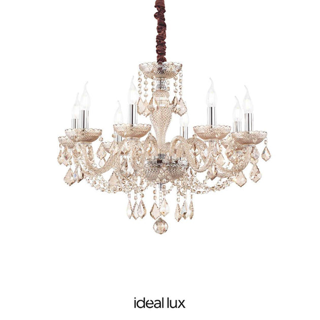 166889 Lampada a sospensione linea Rose sp8 8xE14 Ideal lux - ElettroMarket