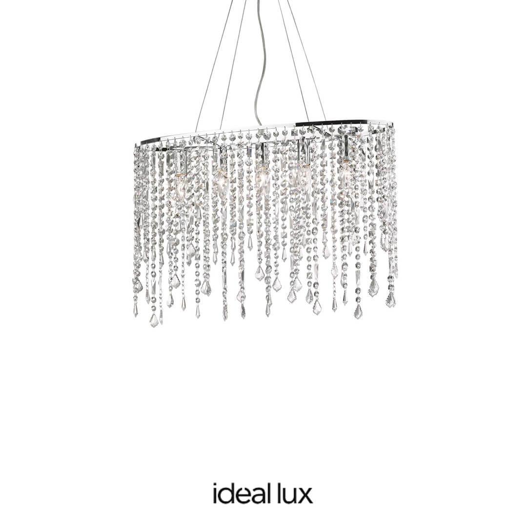 008363 lampada a sospensione rain 5xE14 Ideal Lux - ElettroMarket