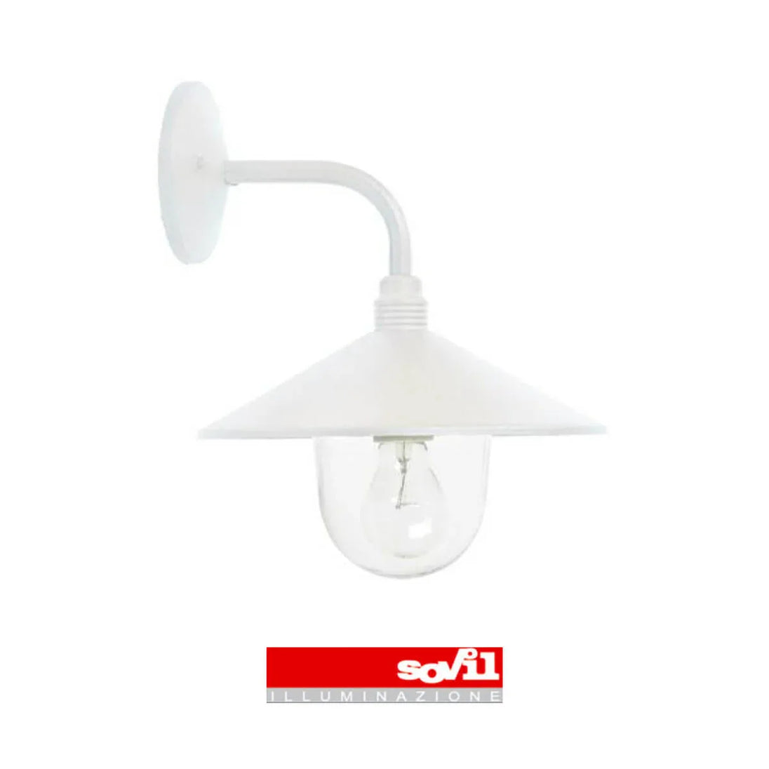 158/02 Applique da esterno linea spectre 1xE27 finitura bianco Sovil - ElettroMarket